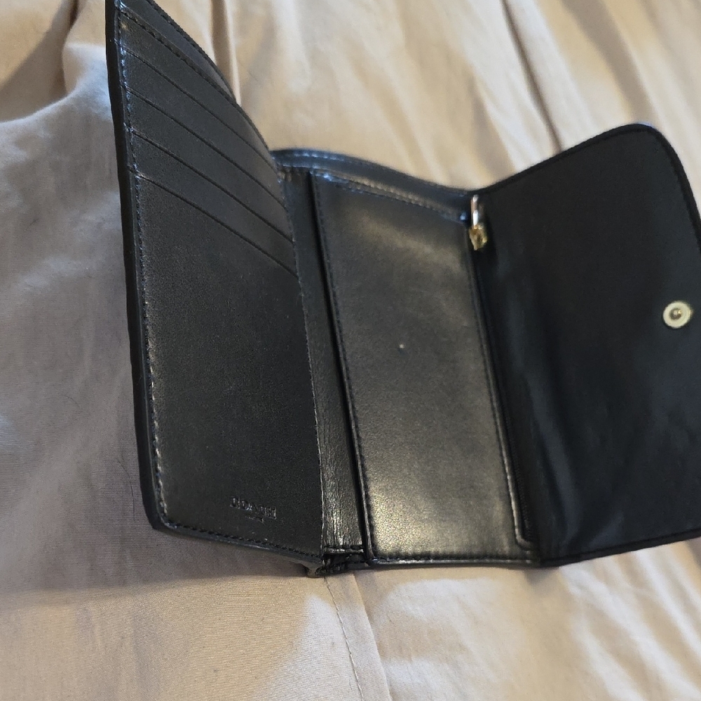 Coach Midnight Blue Textured Wallet - Picture 4 of 5